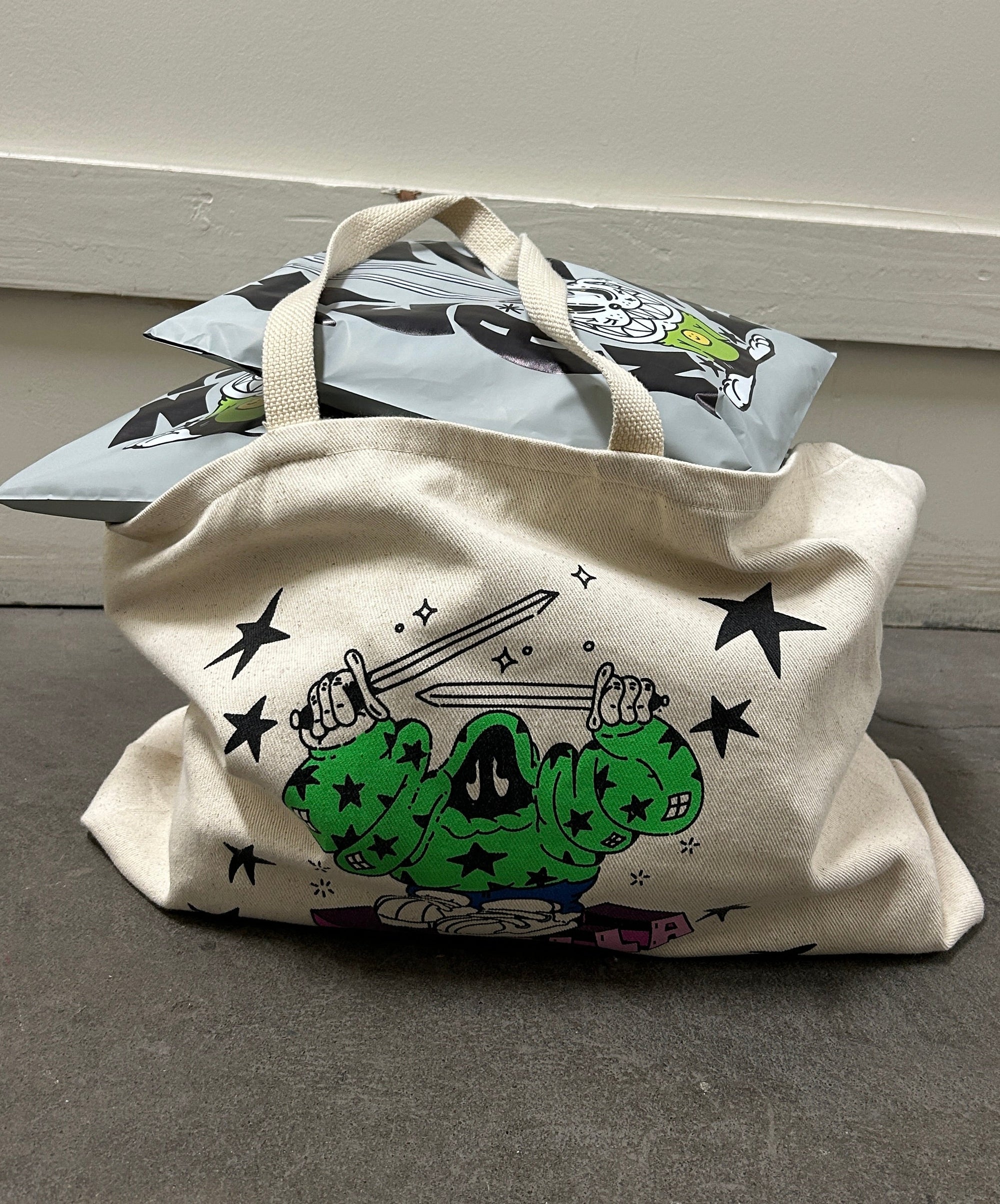 Meanville Stepper Tote Bag