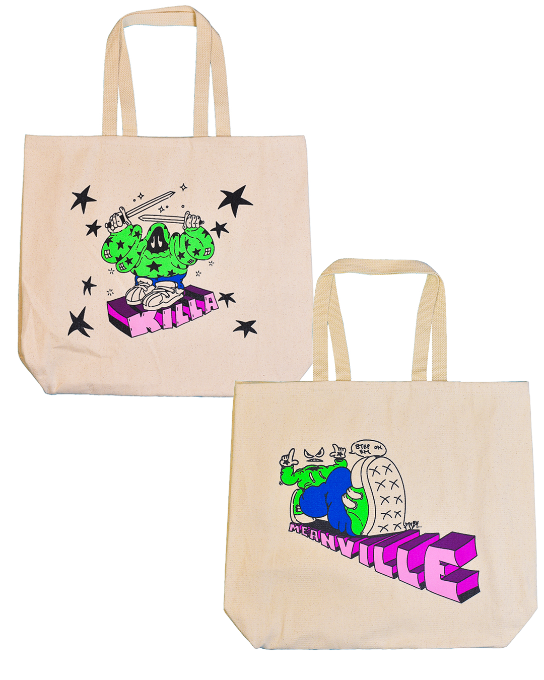 Meanville Stepper Tote Bag