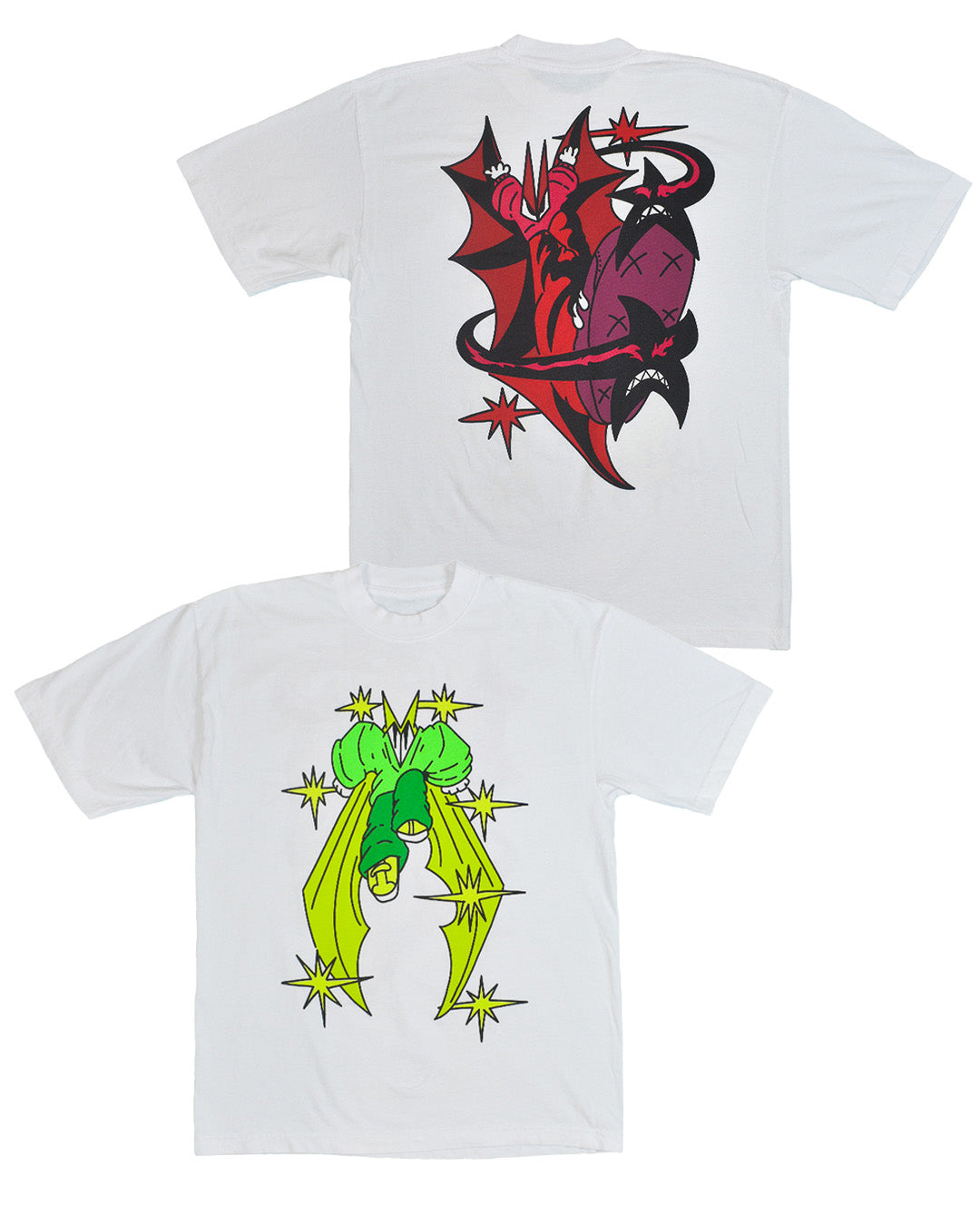 Angel and demon - Double sided tee