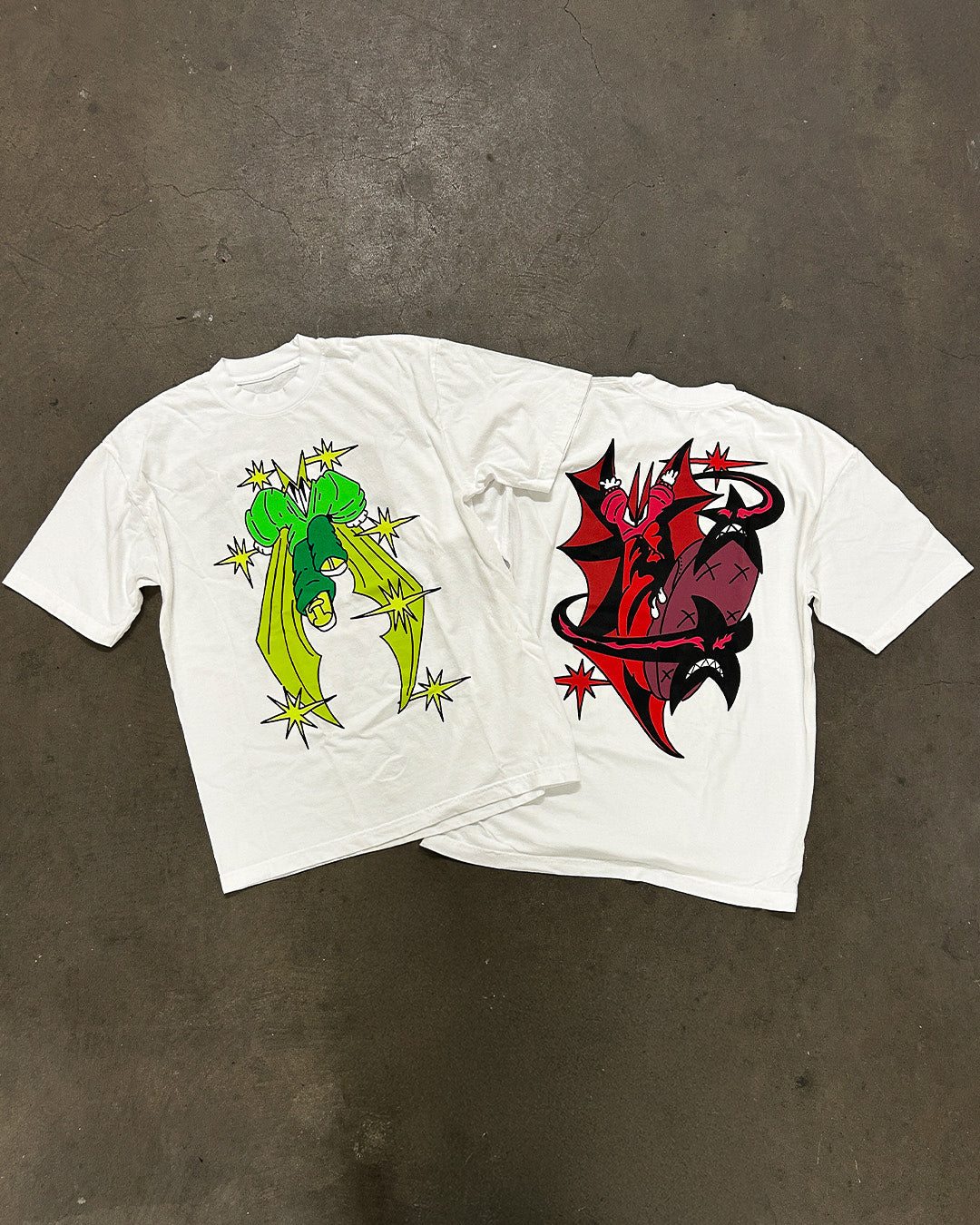 Angel and demon - Double sided tee
